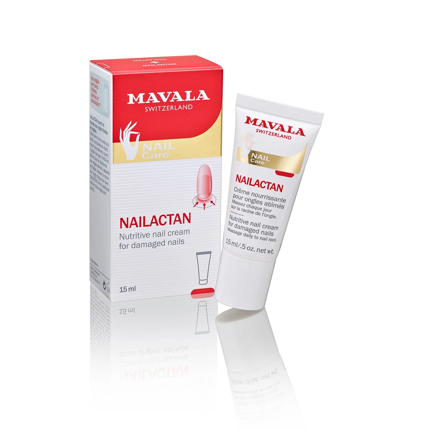 Mavala Nailactan Nail Strengthener Treatment - 15ML Tube in Box for Stronger, Healthier Nails | At-Home Nail Care Solution for Weak, Brittle, or Damaged Nails