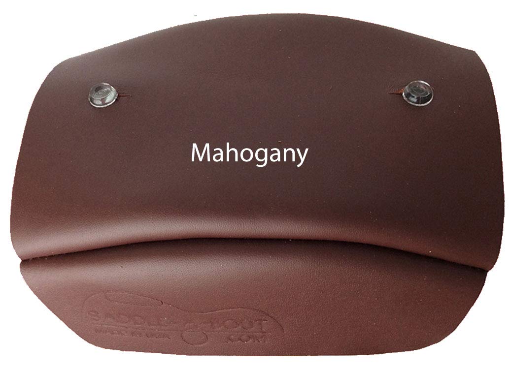 Premium Genuine Leather Guitar Armrest - Acoustic & Classical Guitar Accessory (Medium, Dark Brown) | Comfort & Protection for Long Playing Sessions