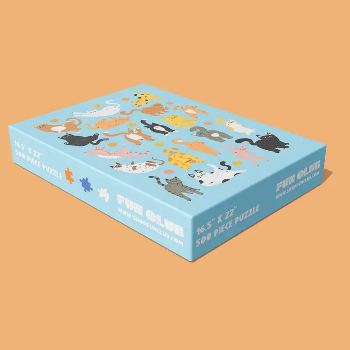 500 Piece Cat Butts Jigsaw Puzzle - Fun Animal Puzzle for Adults & Kids - Perfect for Family Game Night & Relaxation