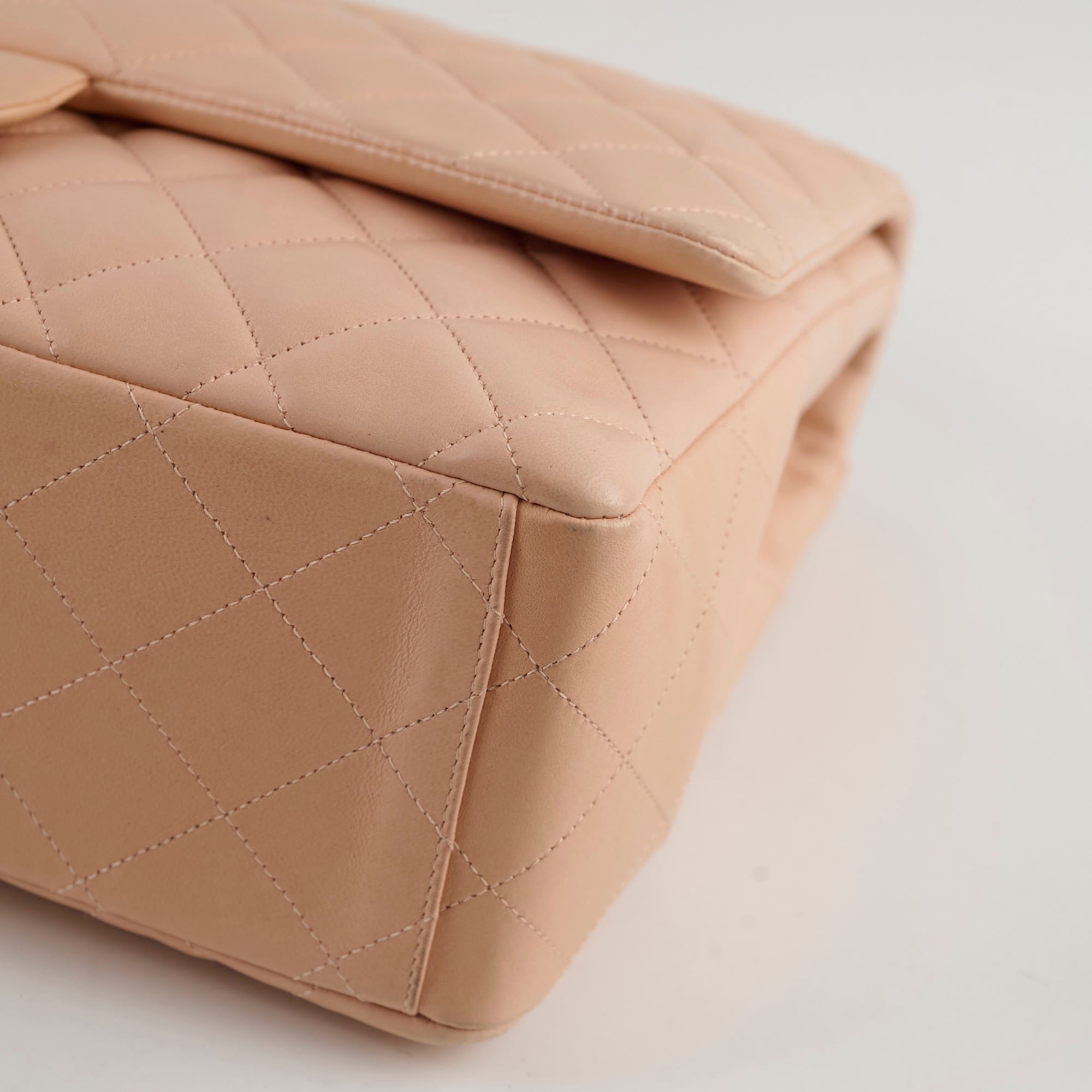 Chanel Maxi Flap Bag in Beige/Nude - Luxury Leather Shoulder Bag for Women | Perfect for Work, Date Night & Special Occasions