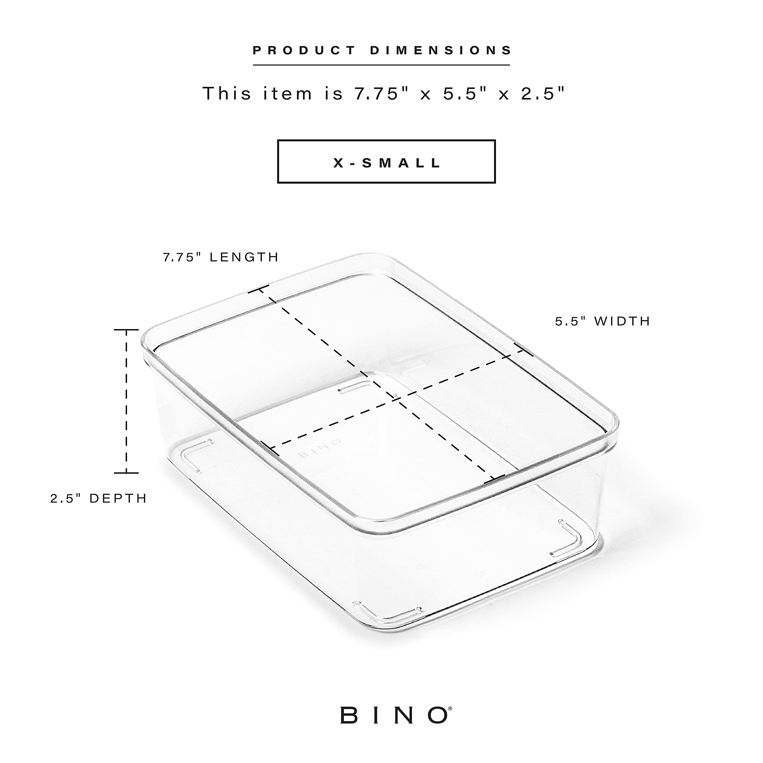 BINO Plastic Storage Bins - 30 Pack X-Small | Multi-Purpose Organizer Bins with Built-In Handles | BPA-Free | Pantry, Home, Fridge & Freezer Organization | Ideal for Kitchen, Bathroom, Office & Kids' Room Storage