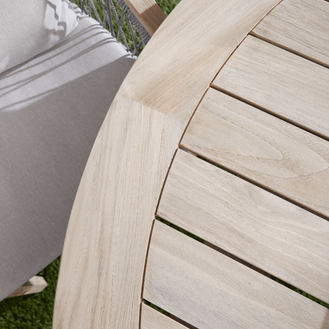 Boca Outdoor Round Dining Table - 48 Inch Weatherproof Patio Table for Garden, Backyard, and Poolside Dining - Perfect for Outdoor Entertaining and Family Gatherings