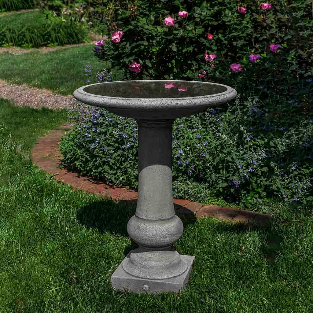 Campania International Williamsburg Boxwood Birdbath - Classic Garden Decor for Outdoor Bird Watching & Landscape Design