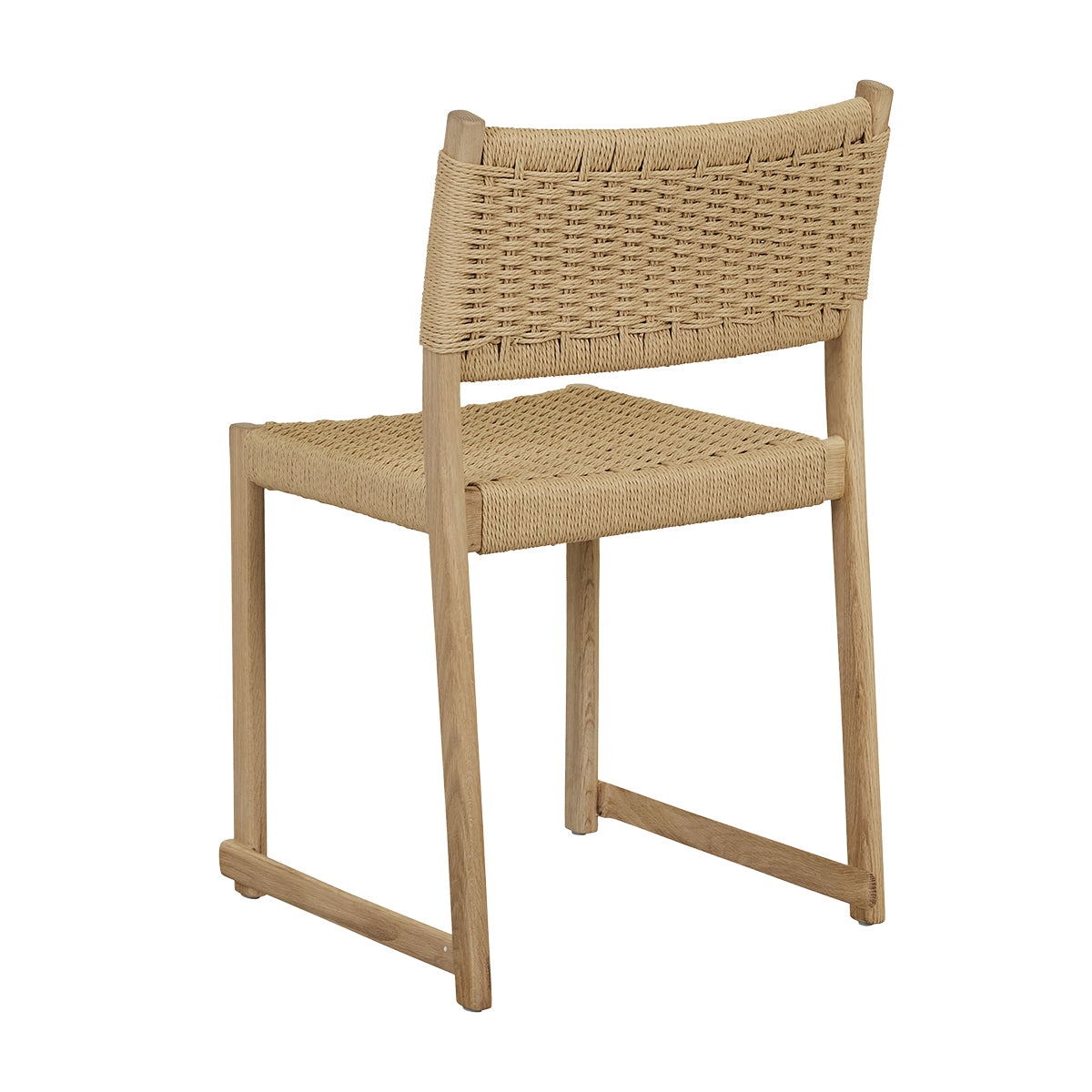 Anton Paper Cord Dining Chair - Natural Woven Seat, Solid Wood Frame, Mid-Century Modern Design - Perfect for Kitchen, Dining Room, and Breakfast Nook