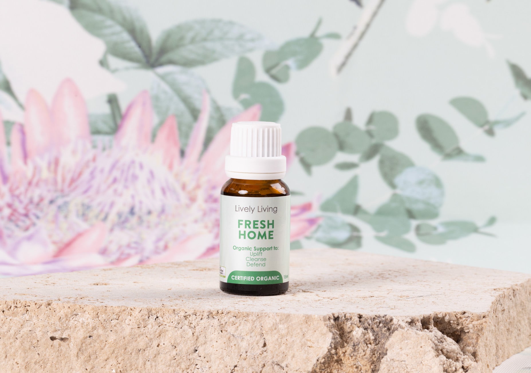 Certified Organic Fresh Home Essential Oil - 15ml Pure Aromatherapy Oil for Relaxation, Stress Relief & Home Fragrance