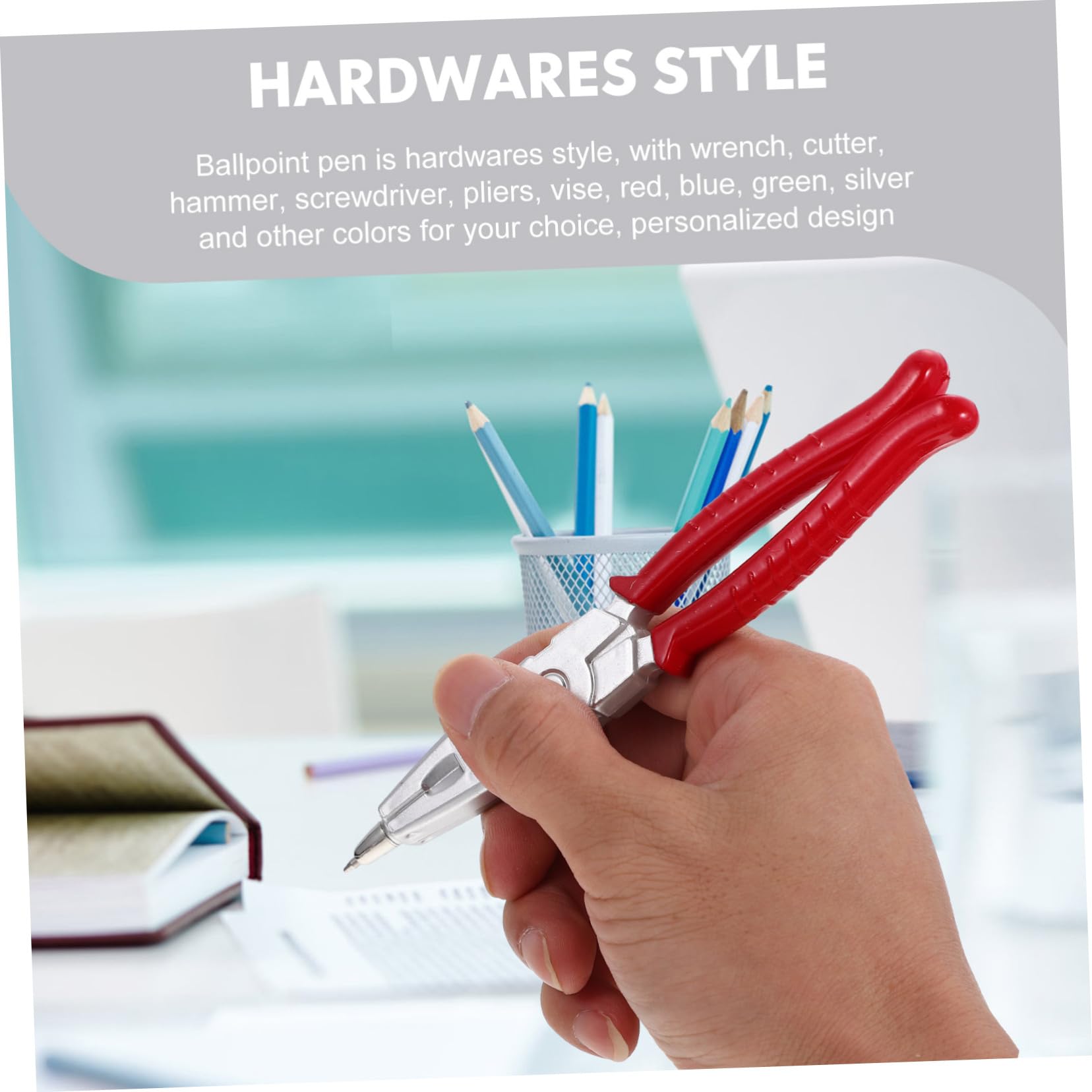 DIYEAH 48-Piece Multifunctional Hardware Tool Pen Set - Student Gel Pens with Built-in Pliers, Portable Plastic Utility Pens for School, Office & DIY Projects - Perfect for Writing, Repairing & Creative Gifts