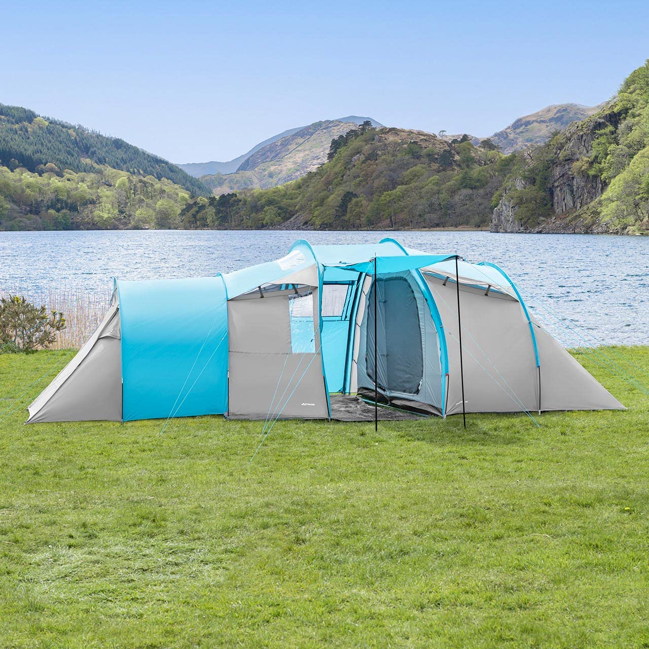 FORAGER Waterproof Camping Tents for 2-8 People | Lightweight Backpacking Tent with Rainfly | Perfect for Hiking, Family Camping & Outdoor Festivals