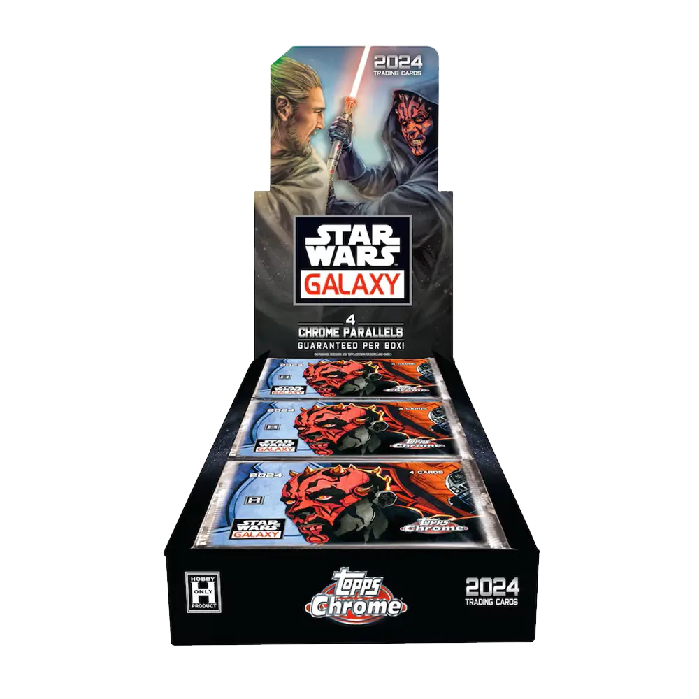 2024 Topps Star Wars Galaxy Trading Cards Hobby Box - Collectible Cards for Fans & Collectors - Perfect for Gifts, Display, and Trading