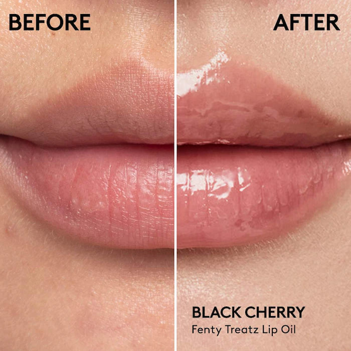 Fenty Beauty Treatz Hydrating & Strengthening Lip Oil - Moisturizing Gloss for Dry, Chapped Lips | Perfect for Daily Hydration & Nighttime Lip Care