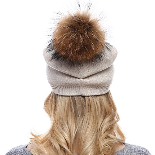 Luxury Cashmere Knit Wool Beanie for Men & Women - Soft Winter Warm Hat for Cold Weather - Perfect for Skiing, Hiking, and Outdoor Activities