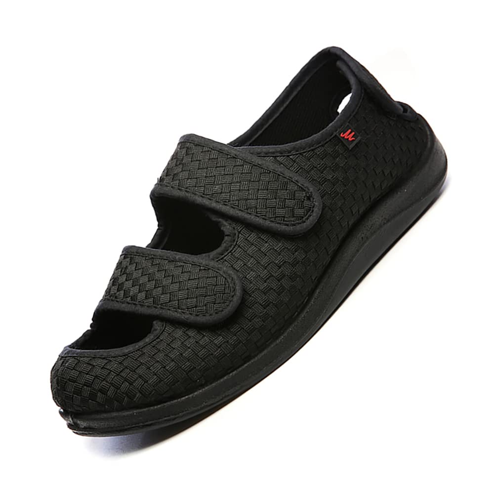 **Men's Extra Wide Width Slippers for Swollen Feet – Diabetic & Edema Relief Sandals for Elderly – Comfortable Walking Shoes for Flat Feet – Indoor/Outdoor Use at Home or Travel**