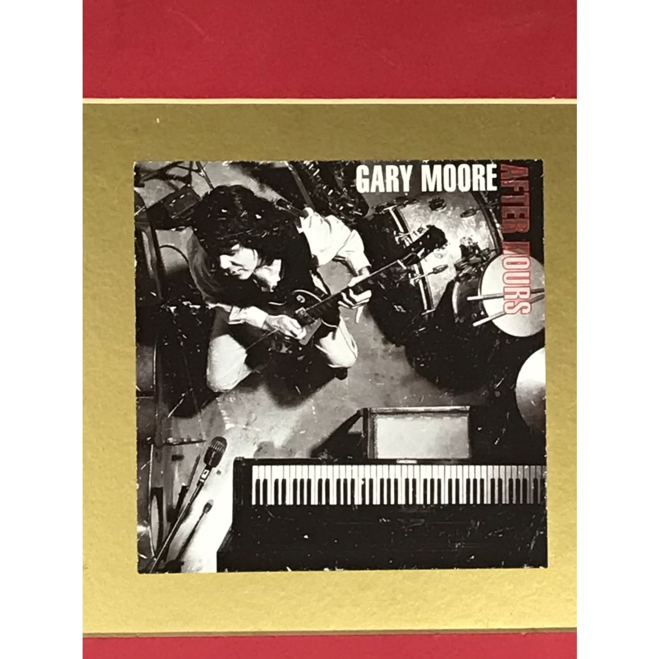 Gary Moore After Hours BPI Gold Album Award Presented to B.B. King - Rare Collectible Music Memorabilia for Blues Fans & Record Collectors