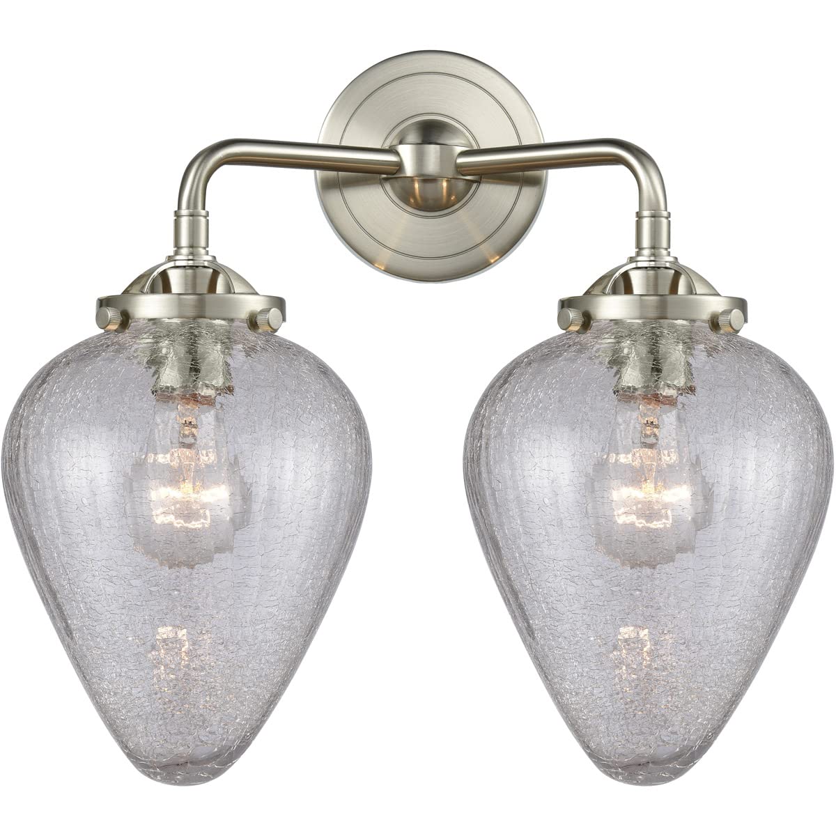 Innovations Lighting Geneseo 2-Light LED Bathroom Vanity Light - Nouveau Collection - Modern Fixture for Bathroom Mirror & Makeup Area
