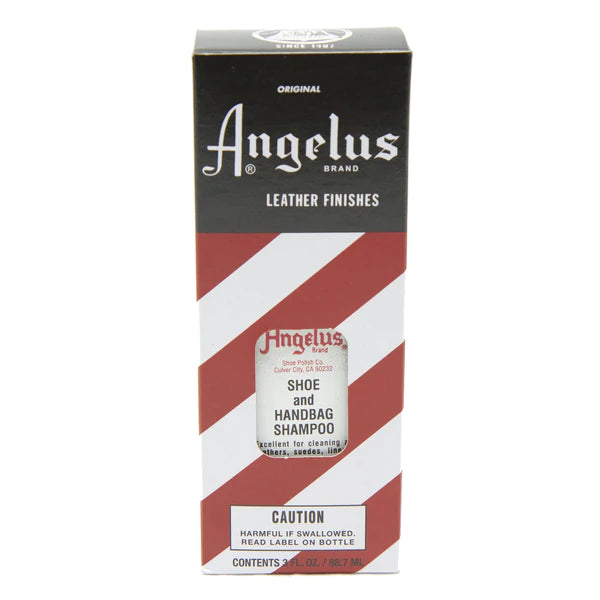 ANGELUS Shoe & Handbag Shampoo - 3 fl. oz Leather Cleaner for Sneakers, Purses & Accessories - Gentle Cleaning Solution for Luxury Bags, Shoes & Leather Goods