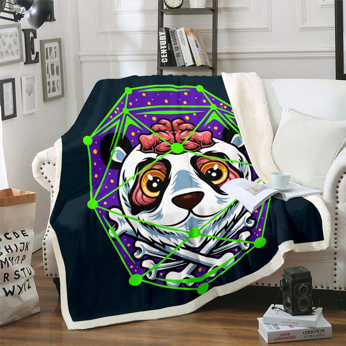 Soft Panda Plush Fleece Throw Blanket - 30