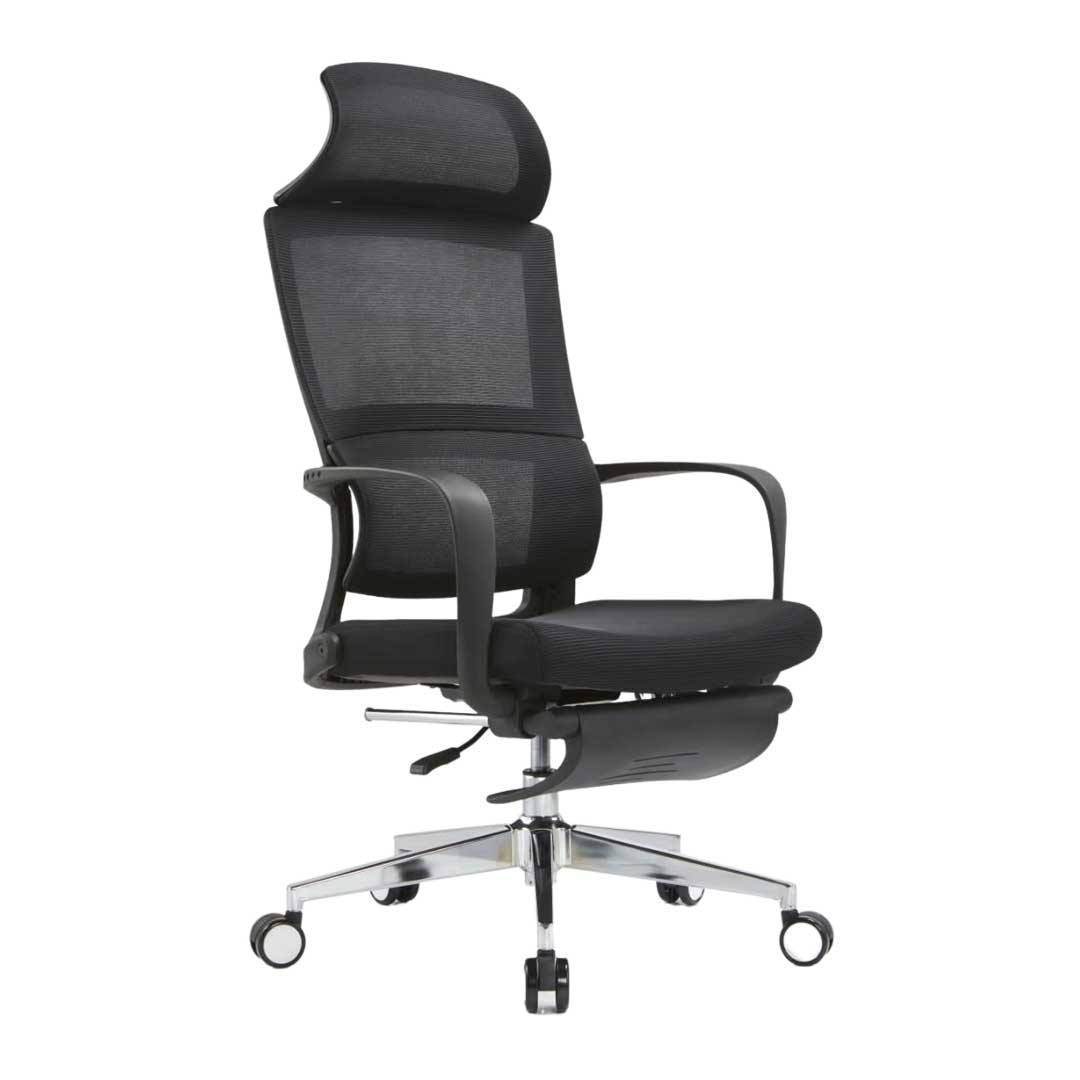 Gregory Ergonomic Black Mesh Office Chair with Adjustable Height - Comfortable Desk Chair for Home & Office Workspaces