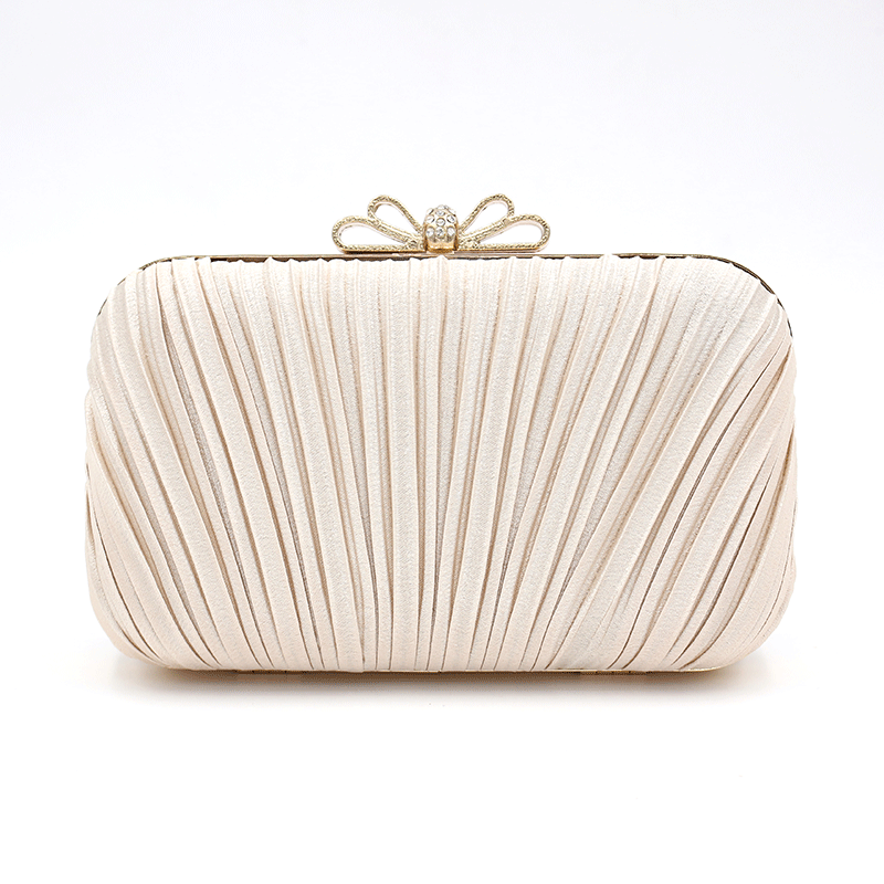 Elegant Pleated Handbag for Dinner & Banquet - Women's Evening Clutch Bag for Social Events, Parties & Formal Occasions | Perfect for Gala, Wedding & Cocktail Dresses | Model 607095743182