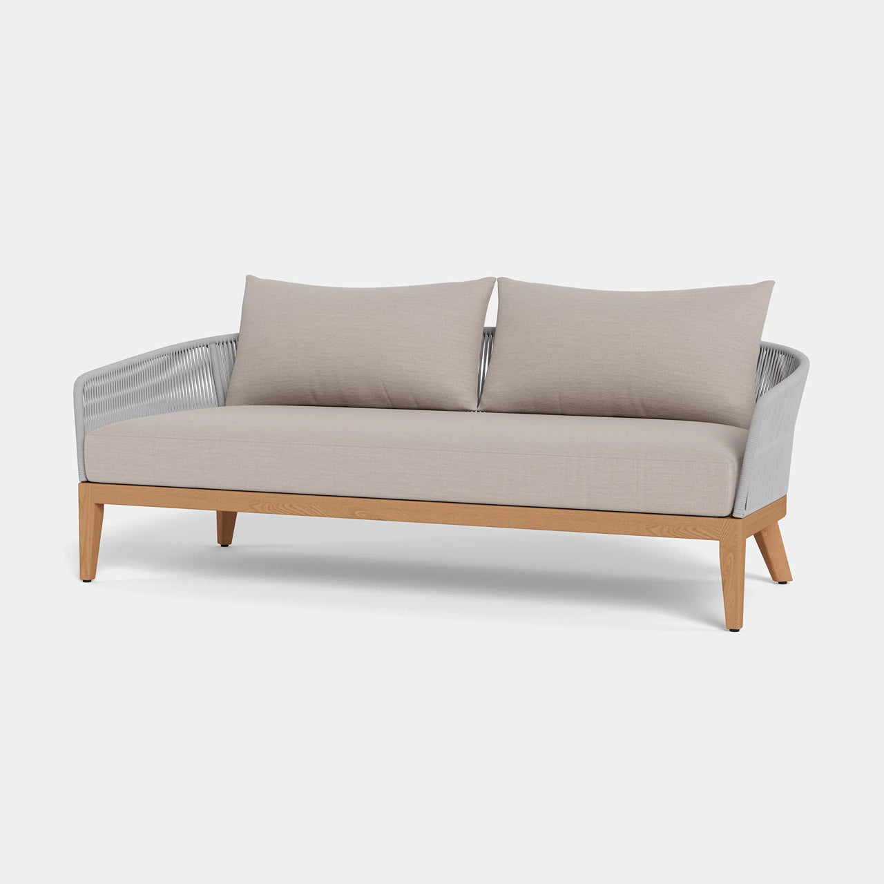 Avalon Outdoor 2-Seat Patio Sofa with Cushions - Waterproof Wicker Furniture for Garden, Balcony, and Poolside Relaxation
