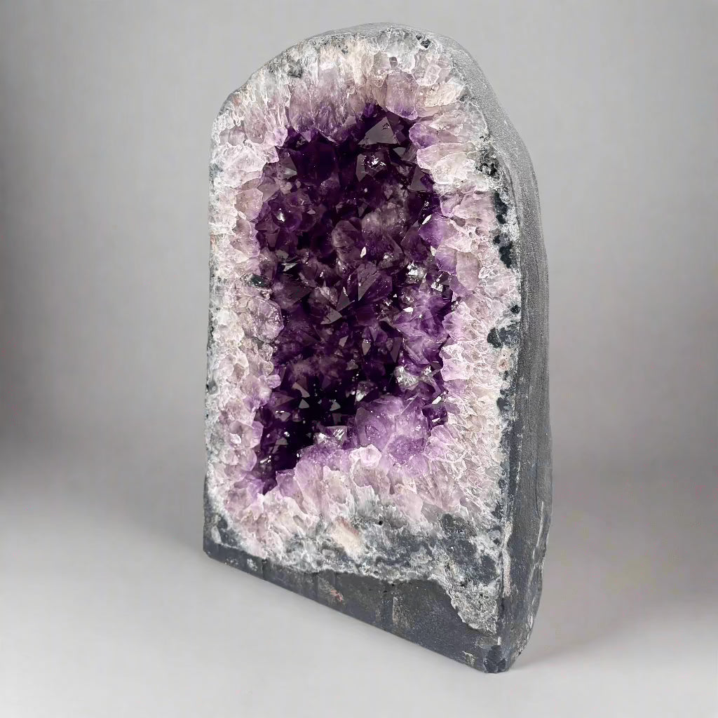 Natural Amethyst Geode Cathedral from Brazil - 15 to 60 lbs - Perfect for Home Decor, Meditation & Healing Crystals Collection