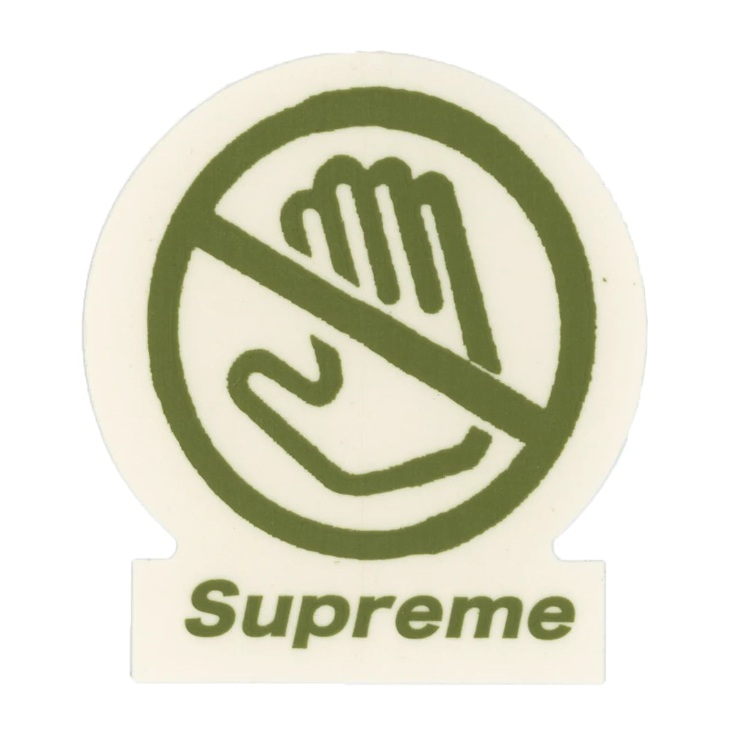 SUPREME 22FW Warning Sticker Decals - Authentic Streetwear Stickers for Laptops, Skateboards & Urban Fashion Accessories | Perfect for DIY Customization & Graffiti Style