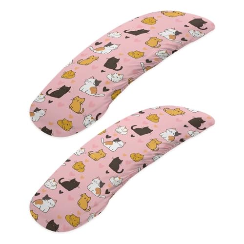 Pink and Multi - Cartoon Cat
