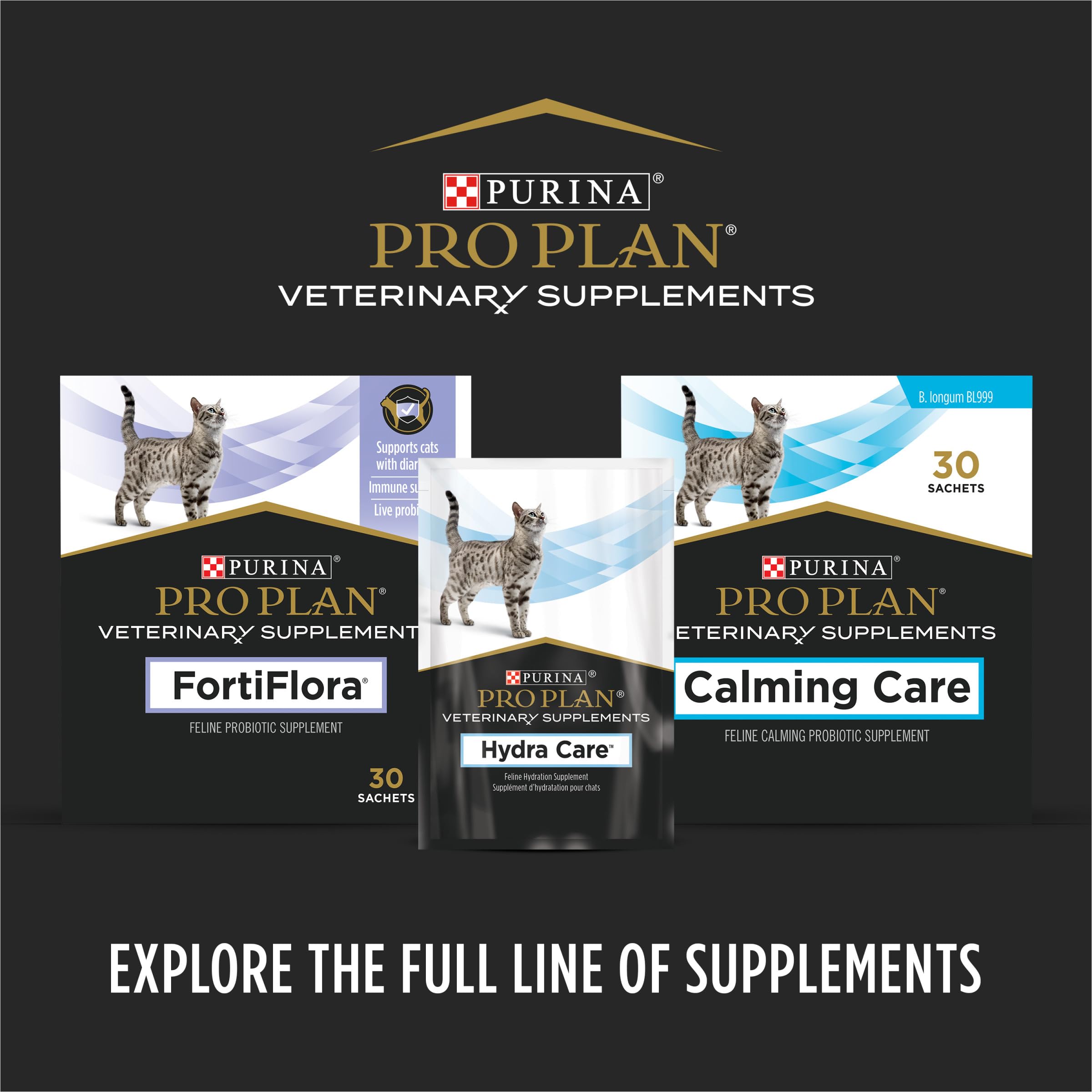 Purina Pro Plan FortiFlora Cat Probiotic Supplement for Diarrhea Relief - 6 Pack (30 Count Boxes) | Digestive Health Support for Cats | Ideal for Post-Antibiotic Care & Sensitive Stomachs