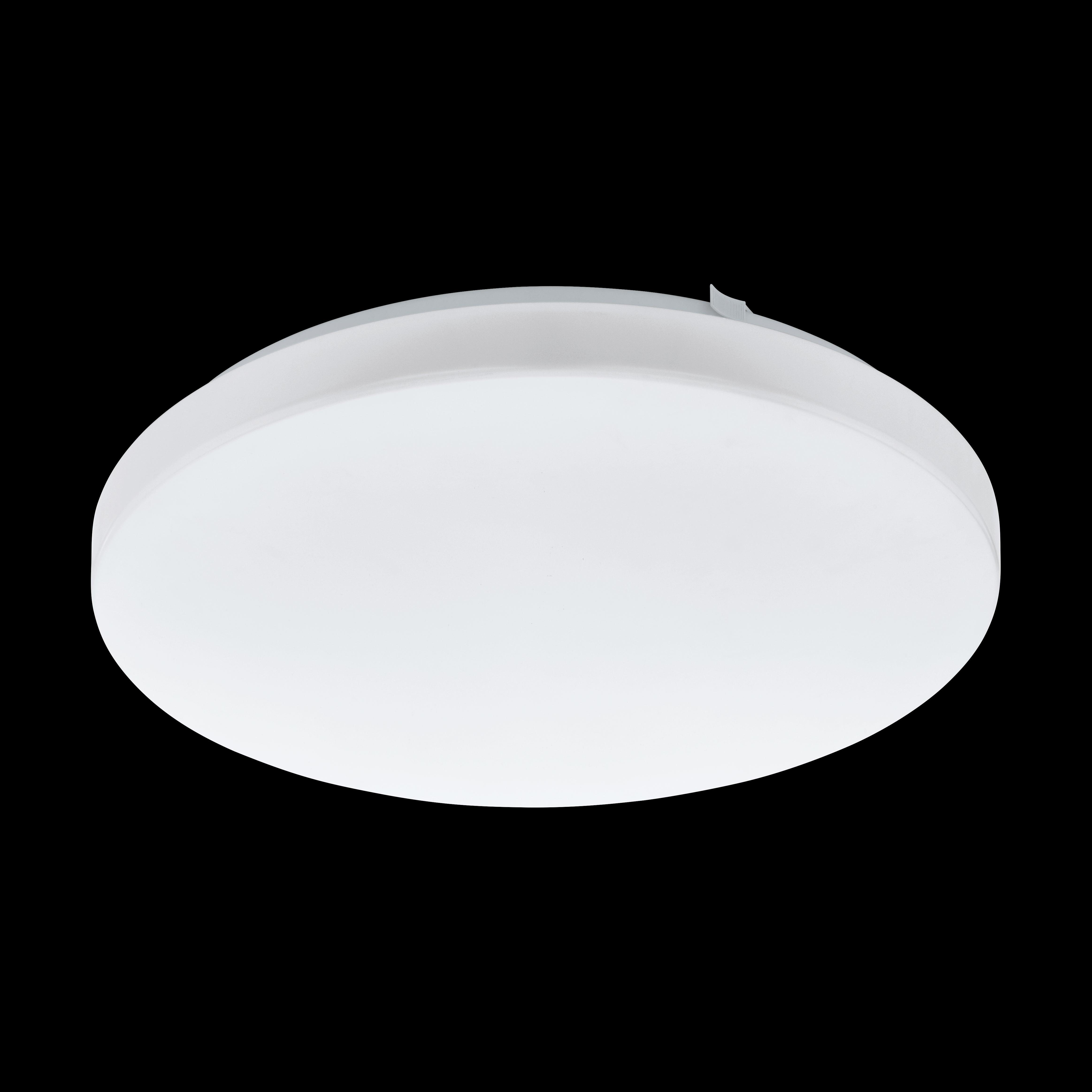 Eglo Frania 33cm White Round LED Flush Mount Ceiling Light - Modern Energy Efficient Lighting for Bedroom, Kitchen & Hallway