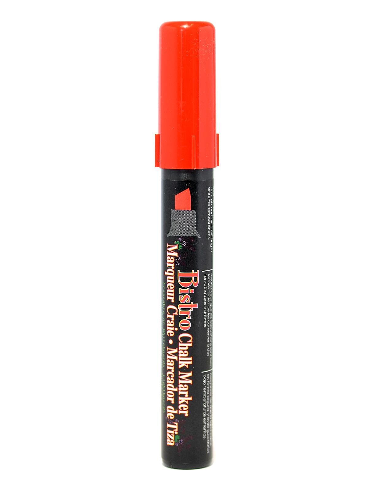 Marvy Uchida Bistro Chalk Markers - 12 Pack Red Chisel Tip Markers for Whiteboards, Glass, Chalkboards | Restaurant, Cafe, Office & Classroom Use