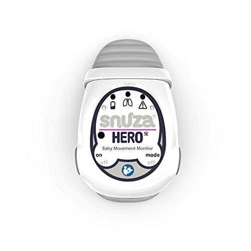 Snuza Hero (SE) Baby Movement Monitor - Wearable Infant Breathing Monitor for Newborns & Toddlers - Peace of Mind for Sleep, Travel & Nursery Safety