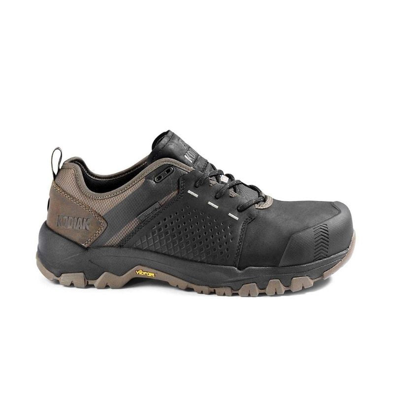 Kodiak Quest Bound Low Men's Waterproof Composite Toe Work Boots - Slip Resistant Safety Shoes for Construction & Outdoor Work (Brown, KD0A4TF3A66) - Ideal for Job Sites, Hiking & Tough Terrains
