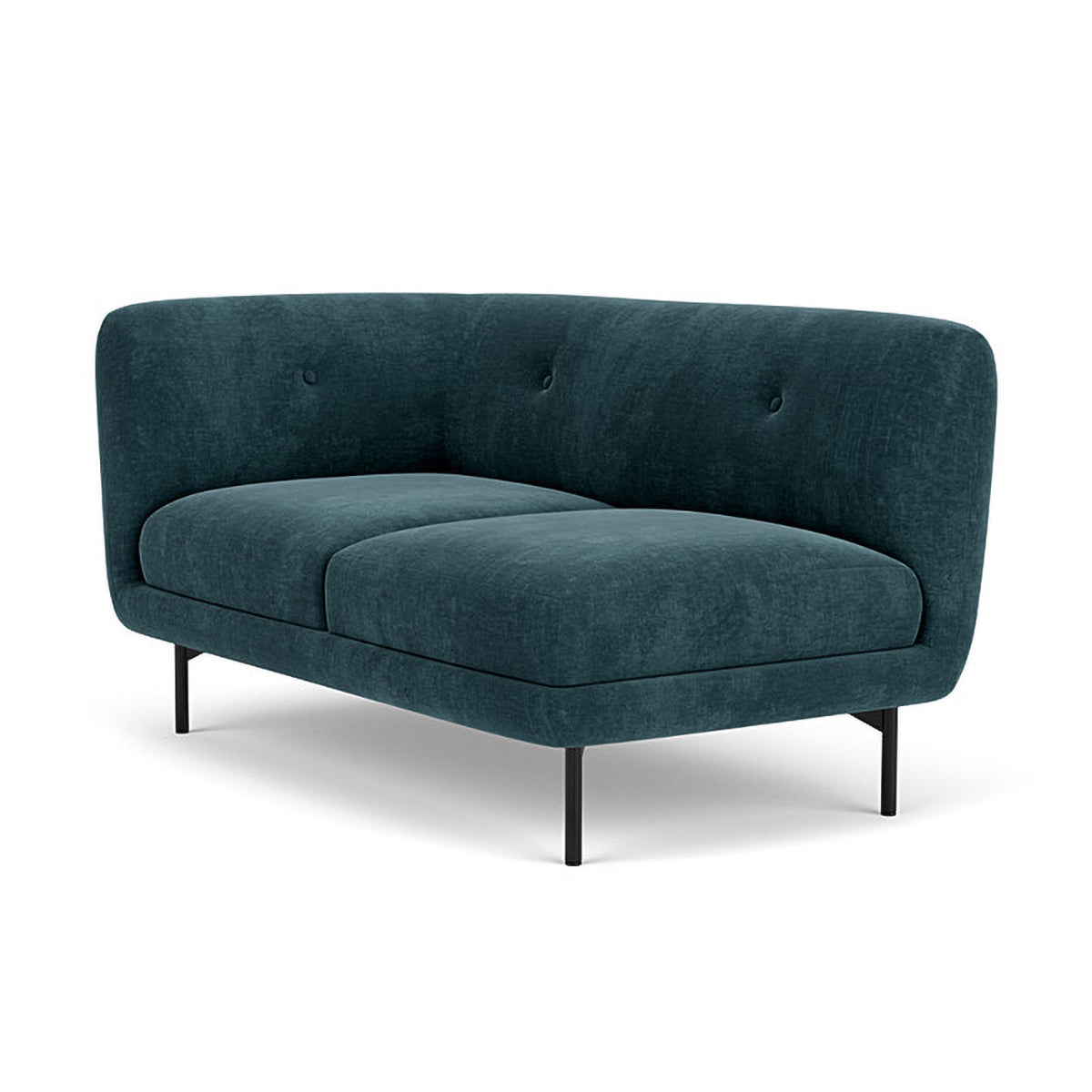 Alfred Fabric Left 2 Seater Modular Sofa - Modern L-Shaped Sectional Couch for Living Room, Lounge & Small Spaces - Comfortable & Stylish Home Furniture