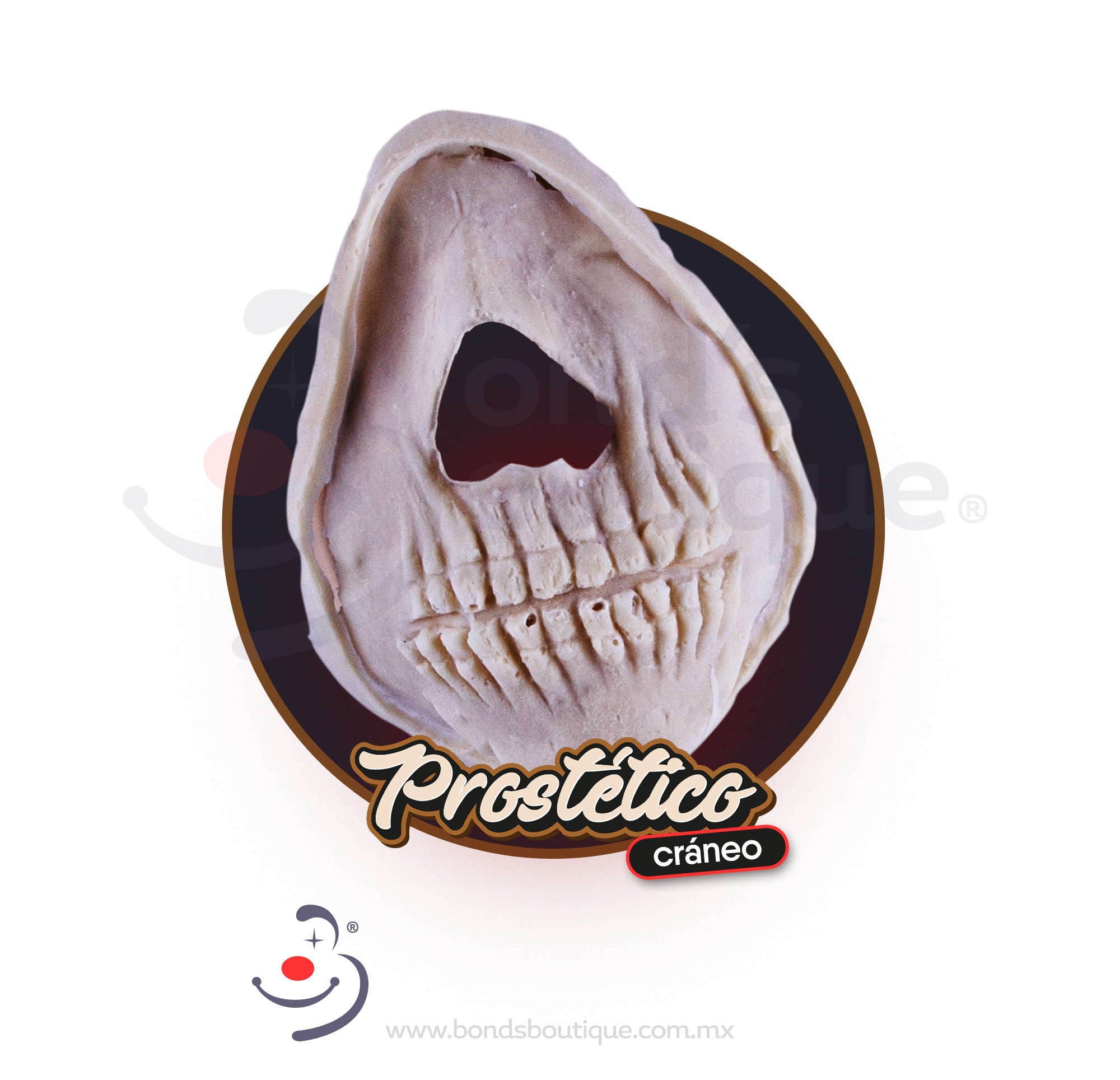 Skull Prosthetic Bonds - High-Quality Dental Prosthetics for Halloween & Cosplay - Perfect for Costume Parties & Theatrical Makeup