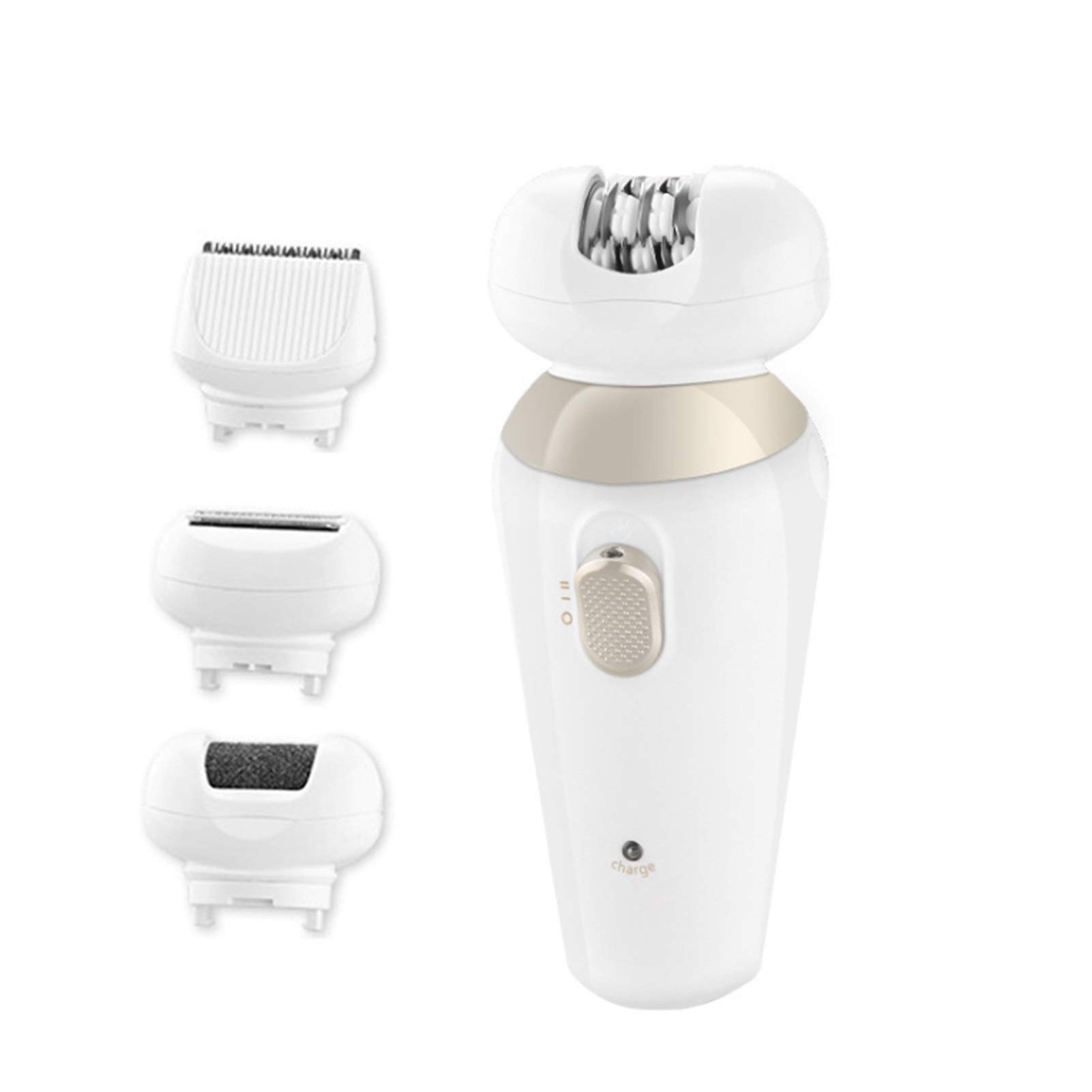 Zinhsq Epilator for Women - Facial Hair Remover, Bikini Trimmer & Wet/Dry Shaver - Cordless with 4 Attachments - Perfect for Smooth Skin at Home, Travel & Salon Use