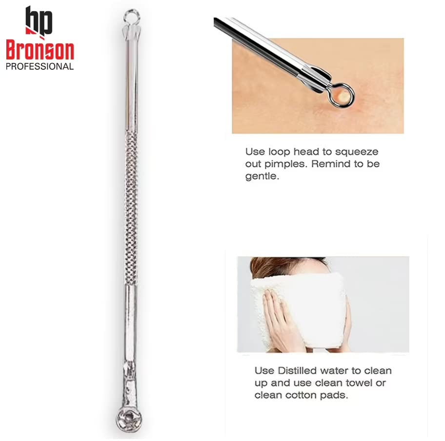 Bronson Professional Blackhead Remover Tool - Round Shape, 120g for Deep Pore Cleansing & Facial Skincare at Home