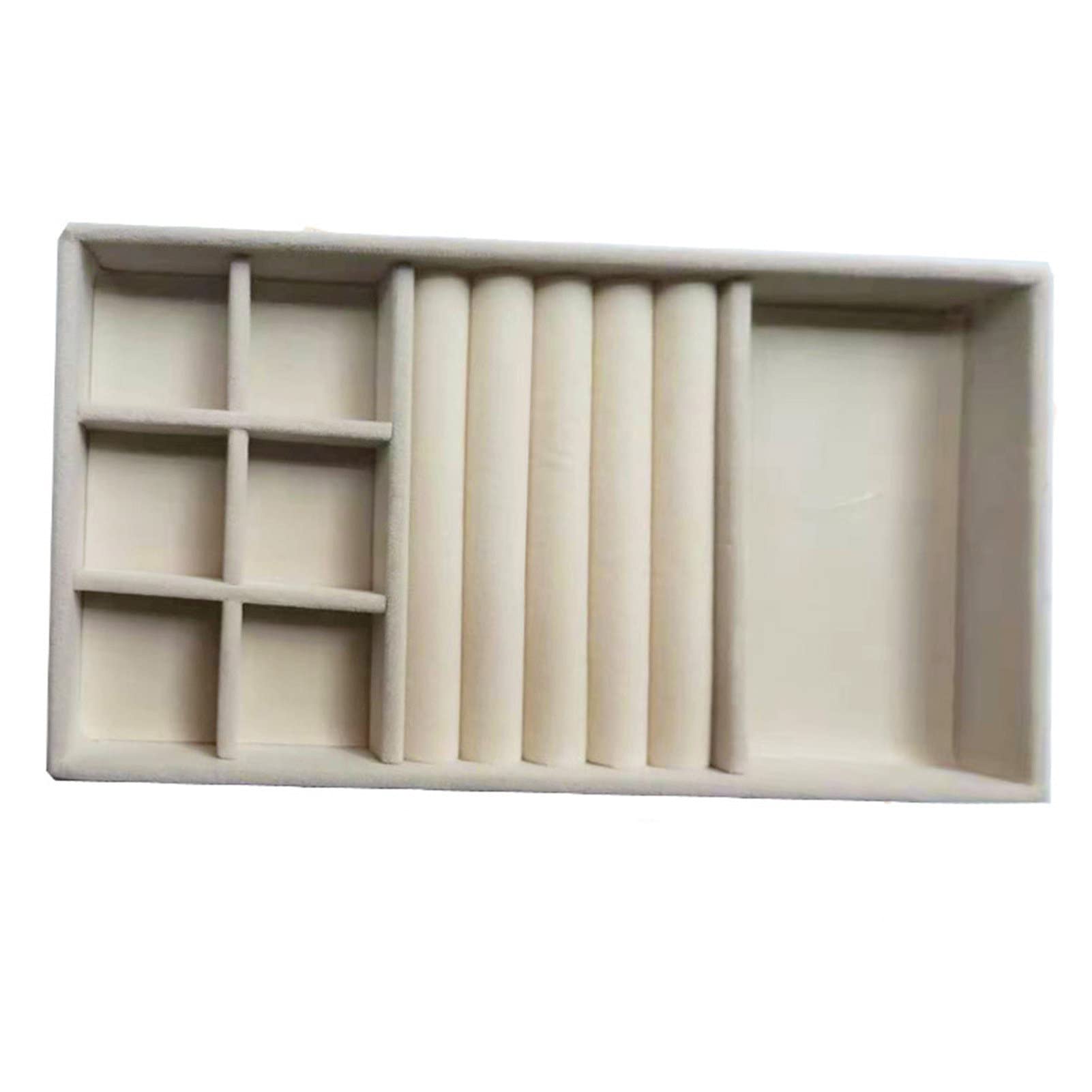 Wooden Jewelry Display Box with Multi-Grids - Dustproof & Easy to Clean Jewelry Organizer for Bracelets, Necklaces & Rings | Perfect for Girls' Jewelry Storage & Boutique Display
