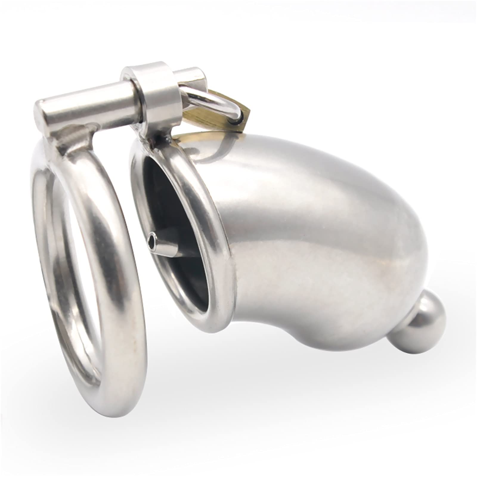 ZWBHSH Male Chastity Cage Belt - Adjustable Penis Ring with Removable Urethral Dilator - 3 Sizes Cock Ring for SM Bondage & Fetish Play - Comfortable Short Design (40mm) - Perfect for BDSM, Couples Play & Adult Fantasy Exploration