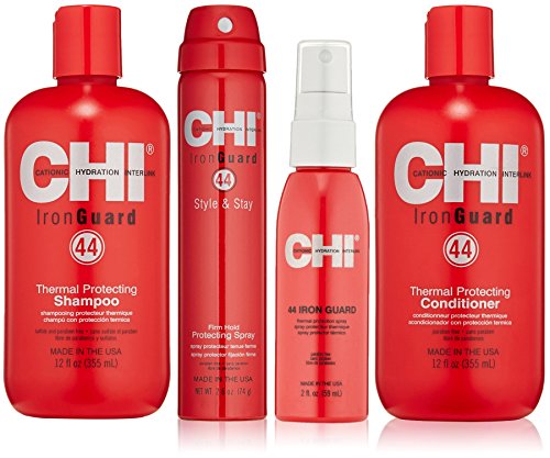 CHI 44 Iron Guard Thermal Protect System for Hair - Heat Protectant Spray for Flat Irons & Curling Wands - Prevents Damage & Frizz for Smooth, Shiny Hair - Salon Quality Styling at Home