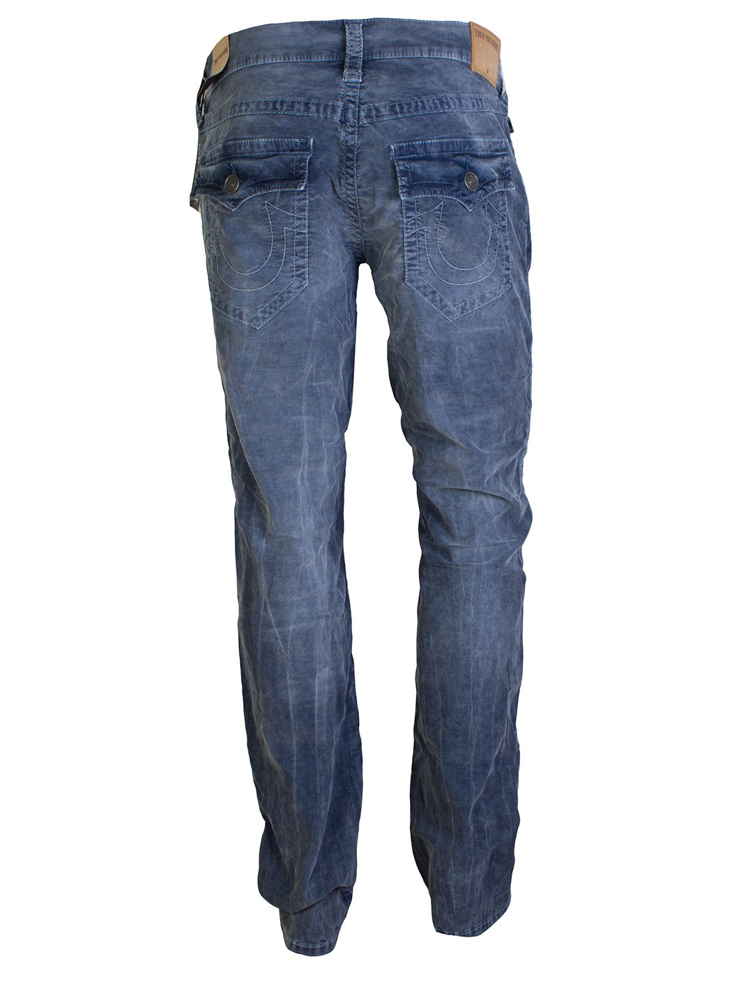 True Religion Men's Geno Acid-Wash Corduroy Pants - Slim Fit Stretch Comfortable Casual Trousers for Everyday Wear | Perfect for Office, Date Night & Weekend Outings