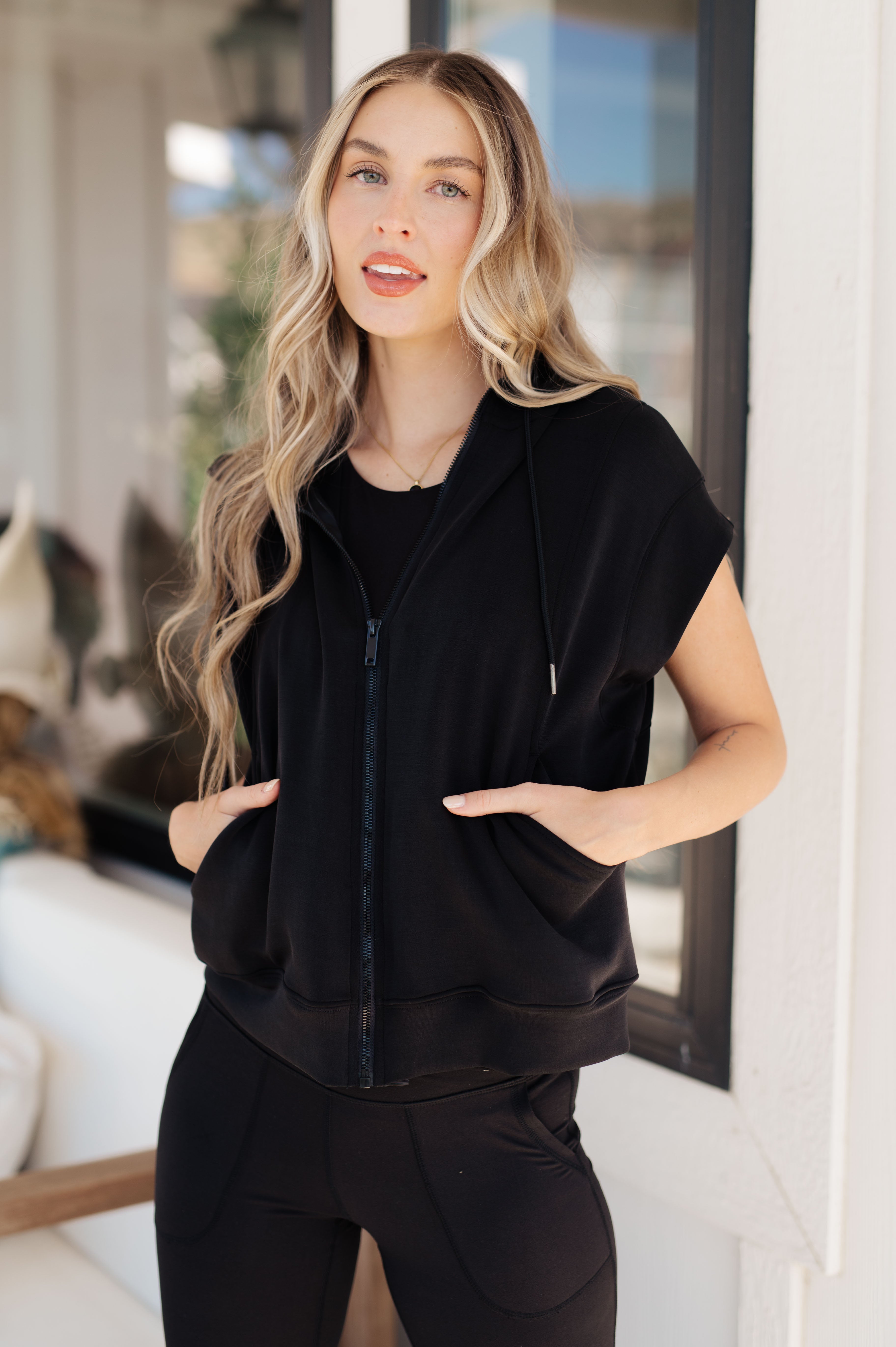 Still Moving Sleeveless Hoodie for Women - Lightweight Workout Tank Top with Breathable Fabric - Perfect for Gym, Running & Yoga