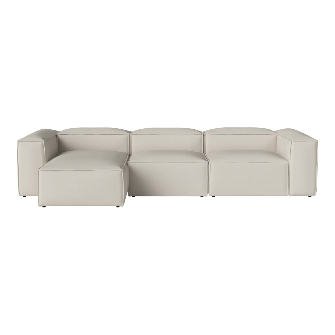 Cosima 3-Seater Sofa with Chaise Lounge - Modern L-Shaped Sectional Couch for Living Room, Apartment & Small Spaces - Soft Fabric Upholstery & Sturdy Frame - Perfect for Relaxing, Entertaining & Family Movie Nights