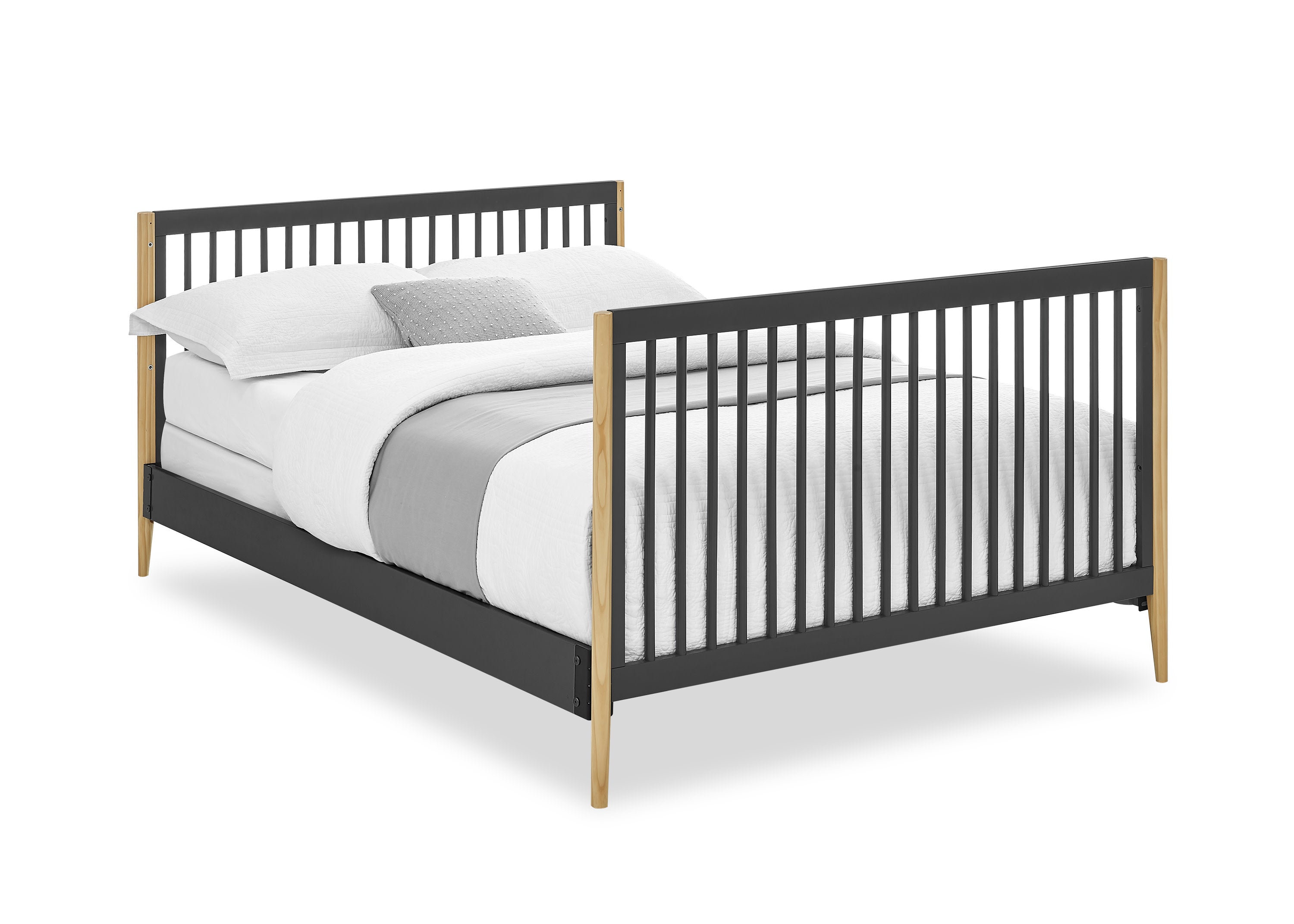 Casey 6-in-1 Convertible Baby Crib - Toddler Bed, Daybed & Full-Size Bed - Safe Nursery Furniture for Newborn to Adult - Perfect for Nursery, Bedroom & Guest Room