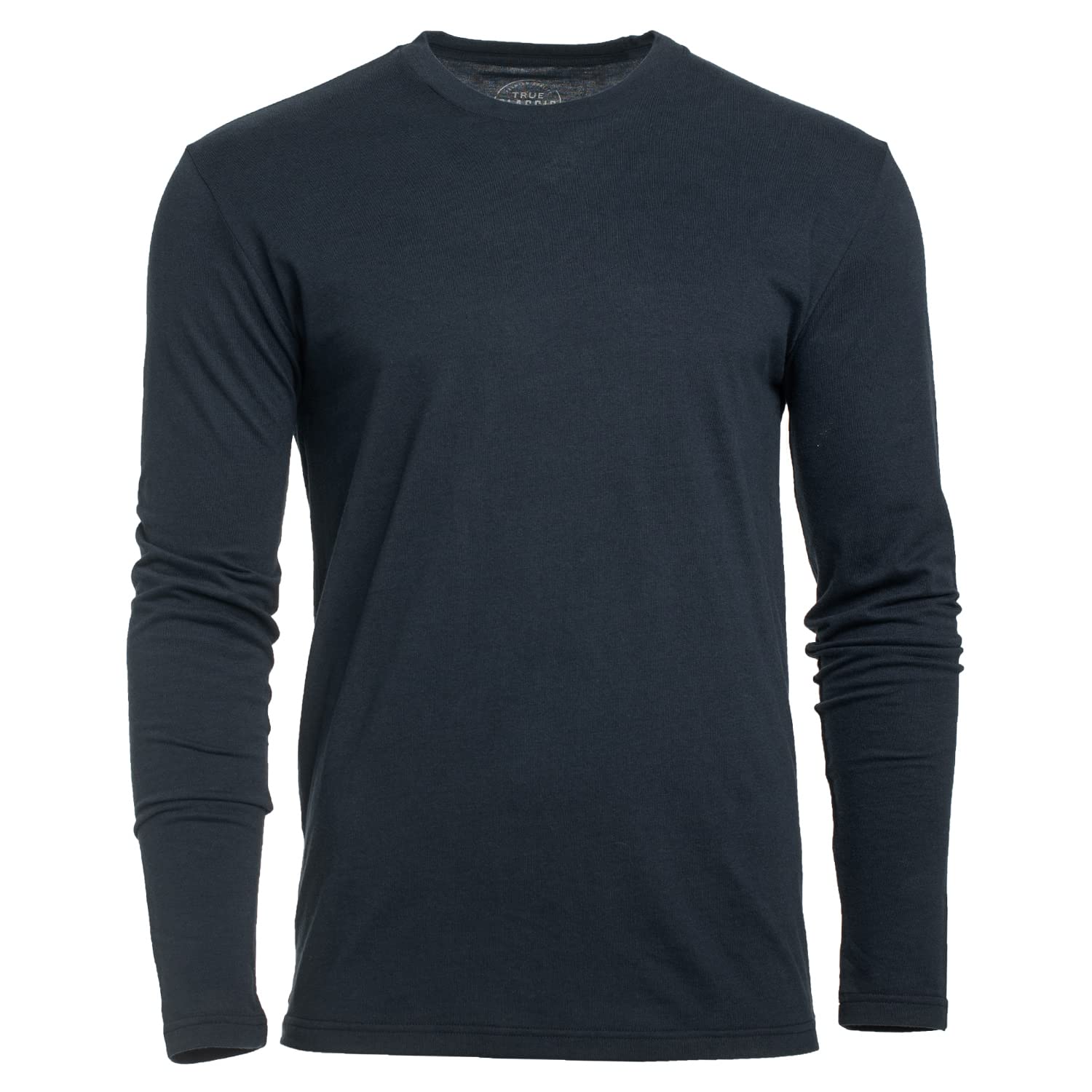 True Classic Men's Long Sleeve Crew Neck T-Shirts - Soft Premium Fitted Cotton Shirts for Men - Perfect for Casual Wear, Office & Gifting