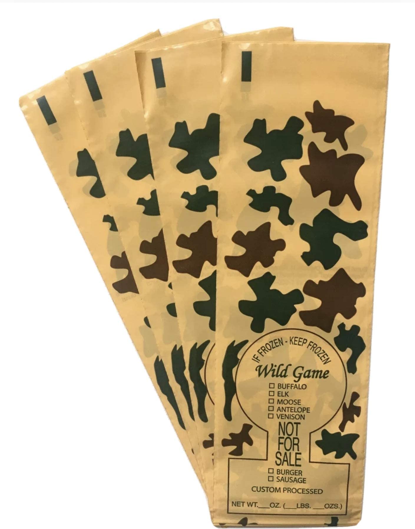 Premium Wild Game Freezer Bags - 2 lb Capacity (1000 Count Box) - Heavy Duty Vacuum Seal Bags for Meat Storage, Hunting & Fishing Trips