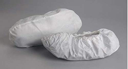 Critical Cover UltraGrip Non-Slip Shoe Covers - Large Size White (Pack of 200) - Waterproof & Durable for Hospital, Kitchen, Construction & Outdoor Use