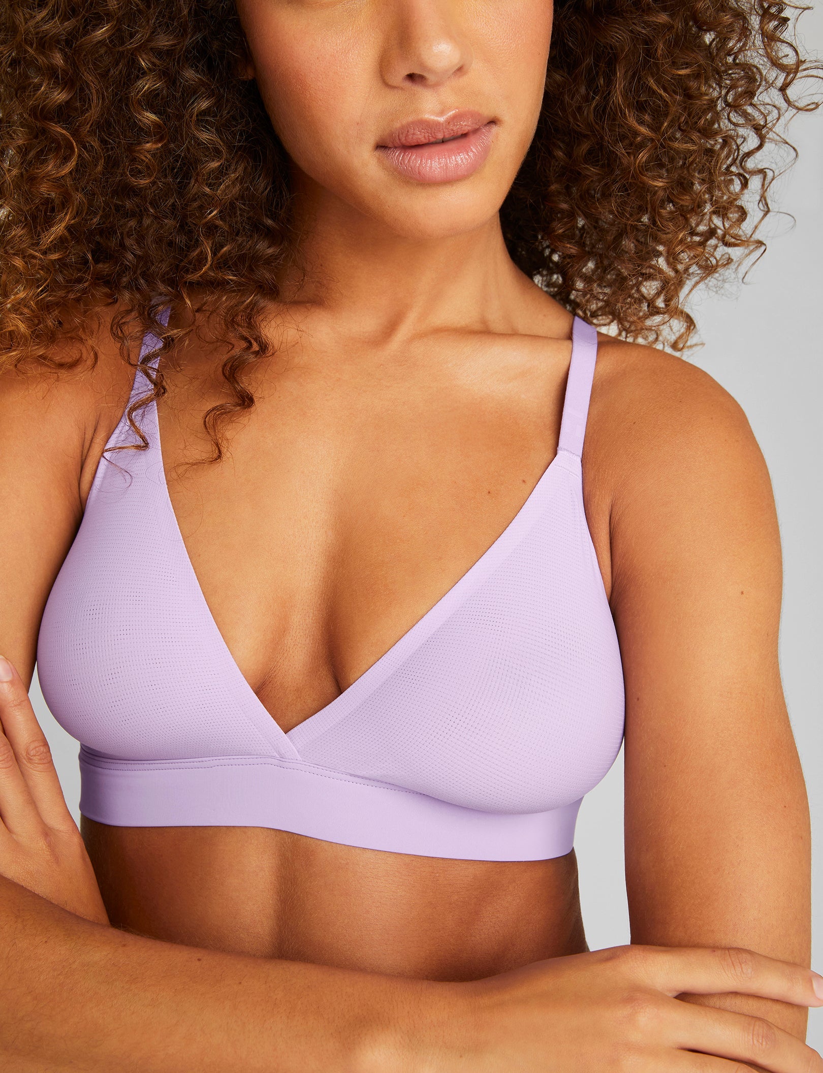 Air Triangle Bralette - Wireless Comfort Bra for Women | Soft Breathable Lace Bralette | Perfect for Yoga, Lounge & Everyday Wear