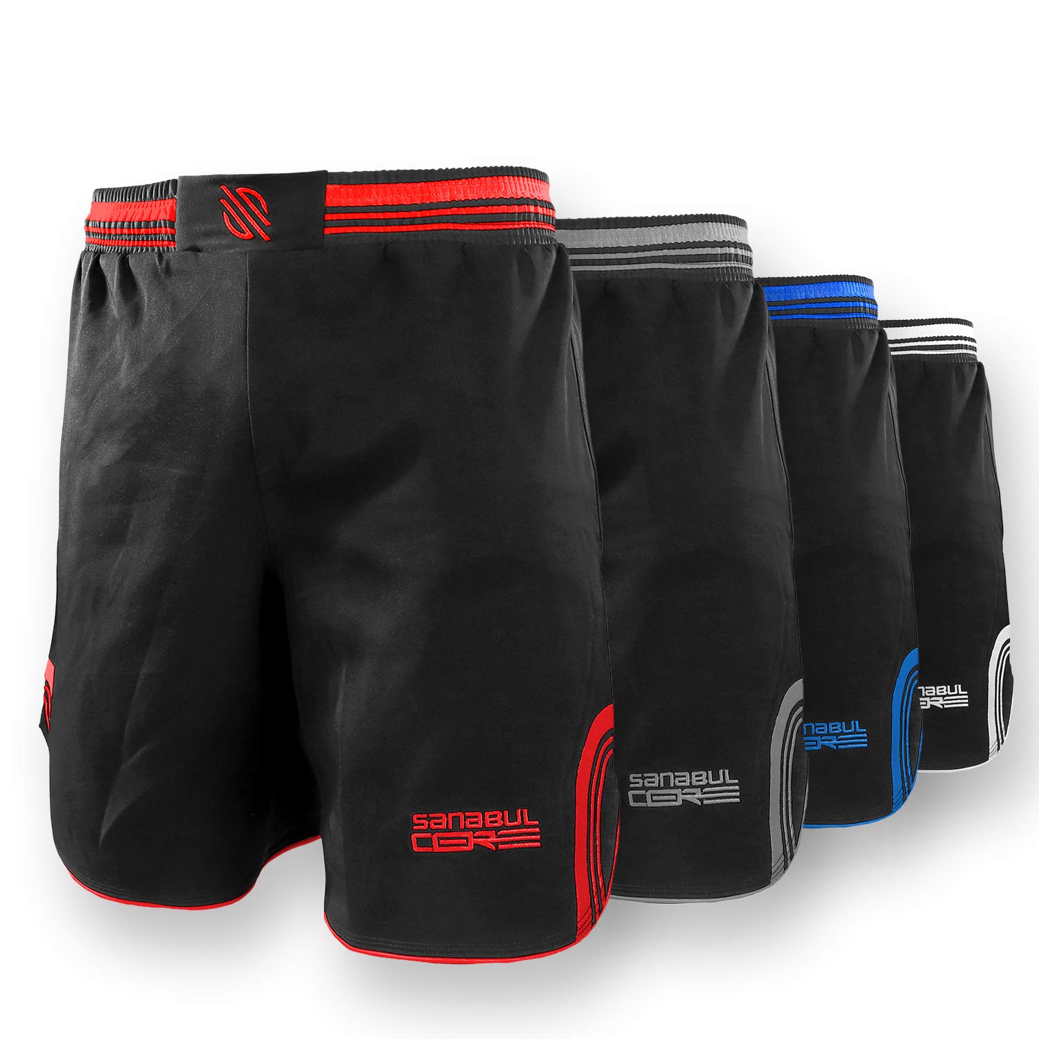 Sanabul Core MMA Shorts for Men - Breathable & Durable Boxing, No Gi Jiu Jitsu, Grappling, BJJ Training Shorts | Perfect for MMA, Muay Thai & Combat Sports Workouts