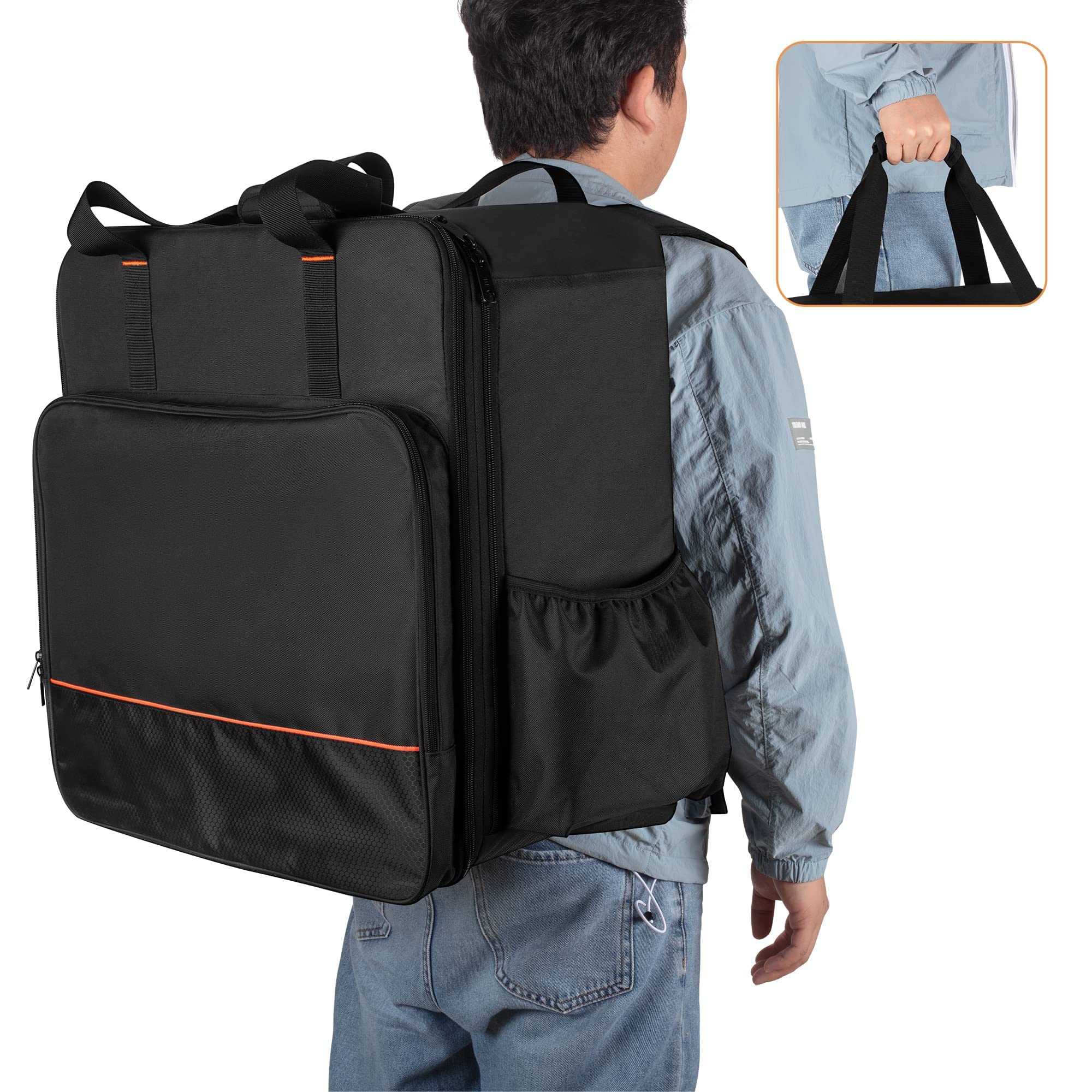 **Samdew 17 Inch Tabletop Griddle Carry Bag Backpack - Portable Outdoor Griddle Storage Cover for Blackstone 17
