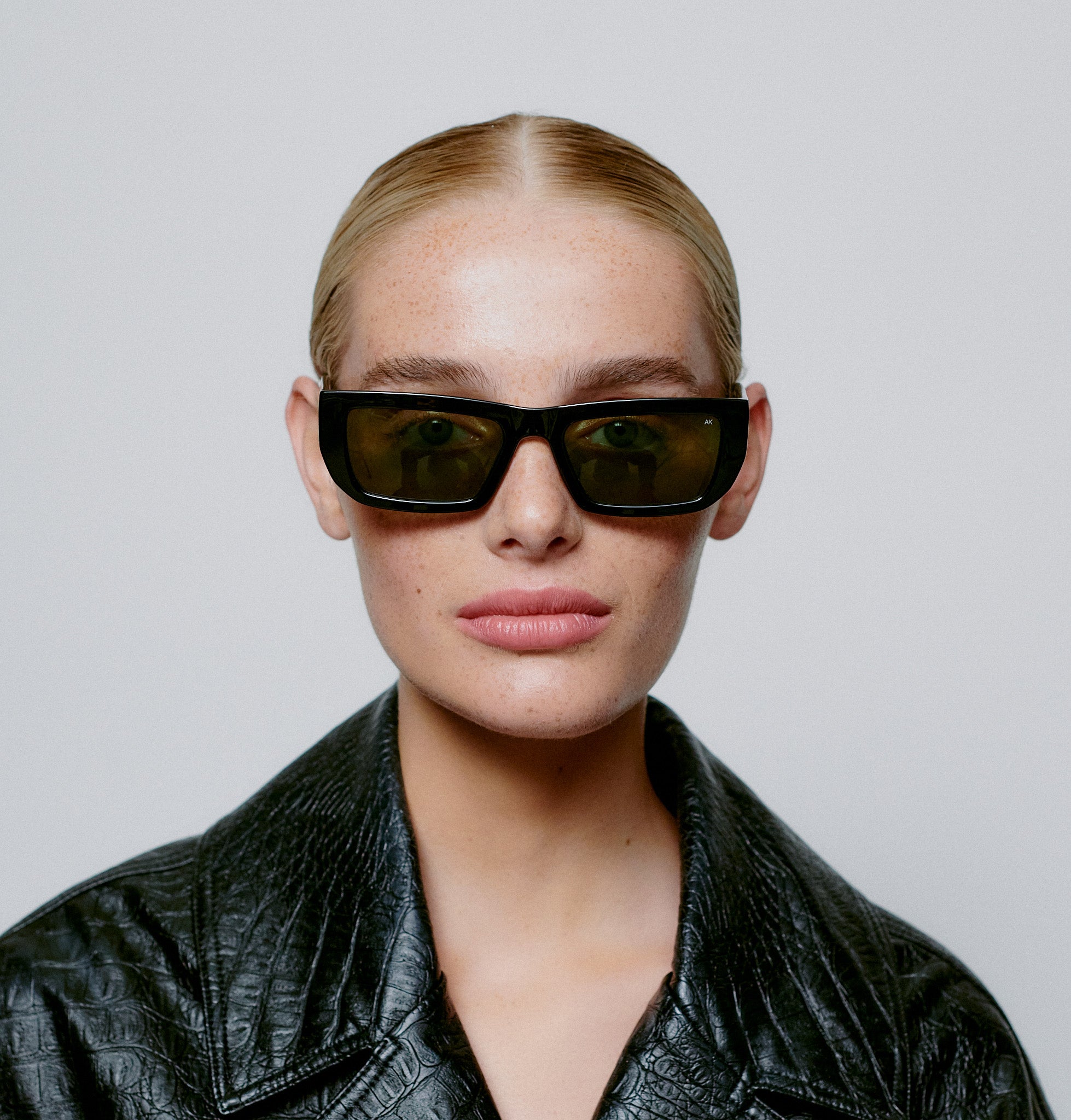 A. Kjaerbede Black Fame Sunglasses - UV Protection, Polarized Lenses for Men & Women - Perfect for Driving, Beach, and Outdoor Activities