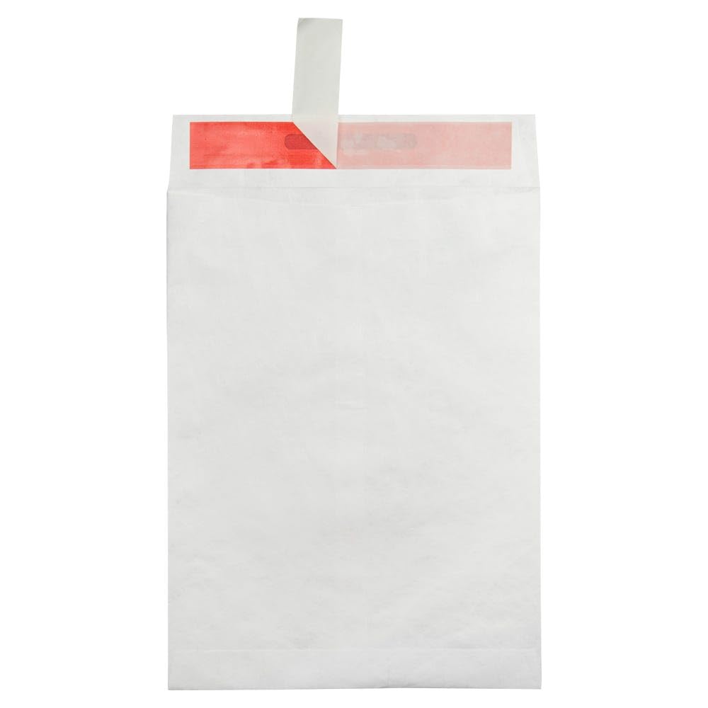 LUXPaper 9 x 12 Open End Tyvek Envelopes - Tamper Evident Peel & Press Security Mailers - 14lb White Text (Pack of 500) - Perfect for Legal Documents, Medical Records & Secure Shipping