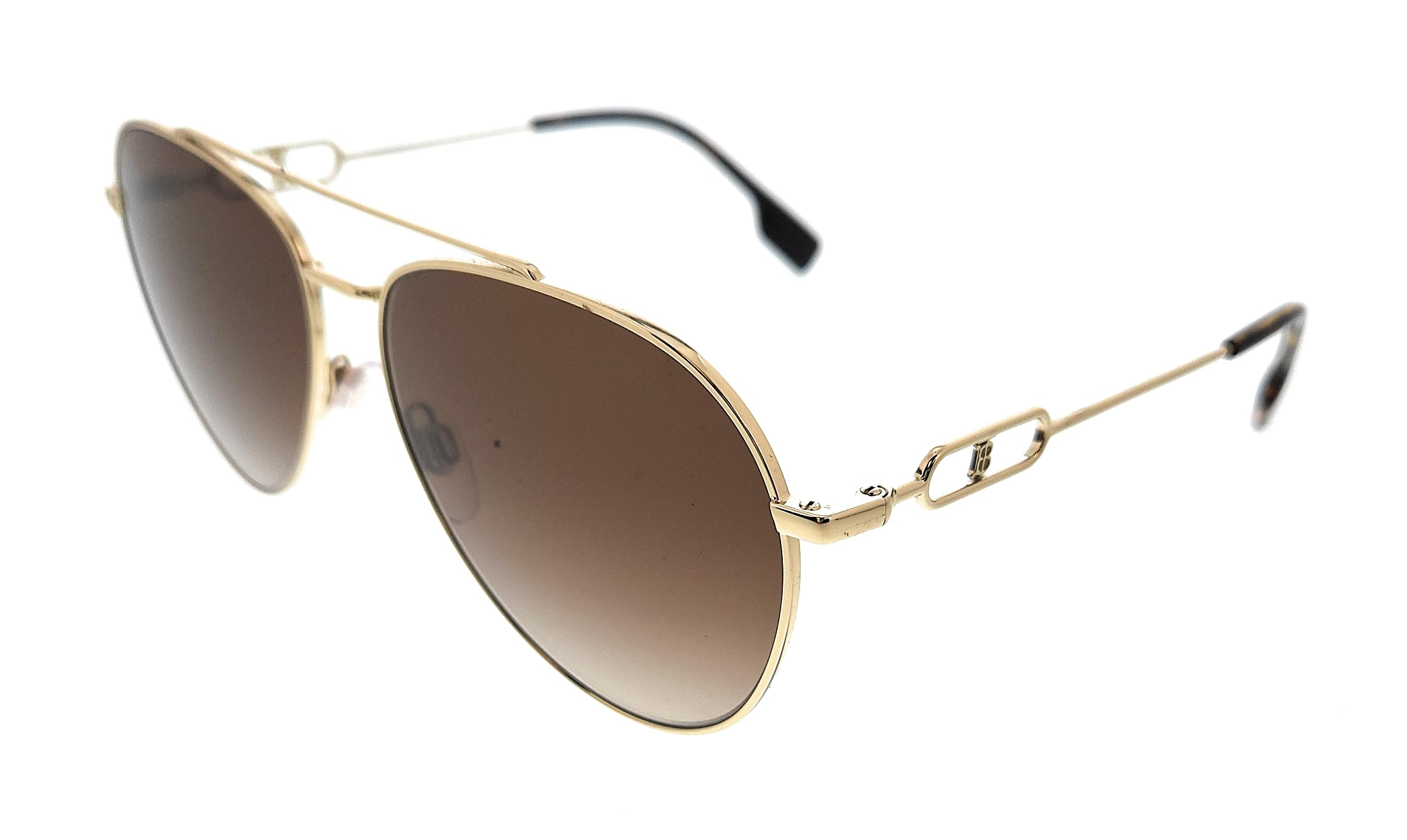 BURBERRY BE 3128 110913 Light Gold Sunglasses for Women - UV Protection, Fashion Luxury Shades for Outdoor, Beach & Driving